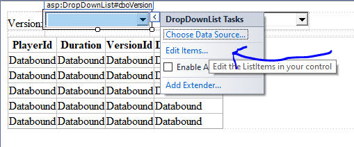 ASP.NET/HTML - 如何使用 <select><option> 更新 SQLDataSource？