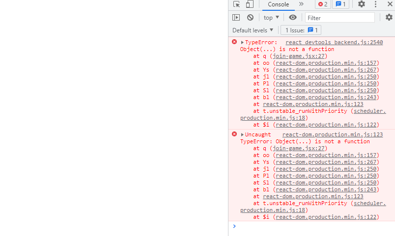 靜態生產中的 ReactJs：白頁“Typeerror: Object(...) is not a function”