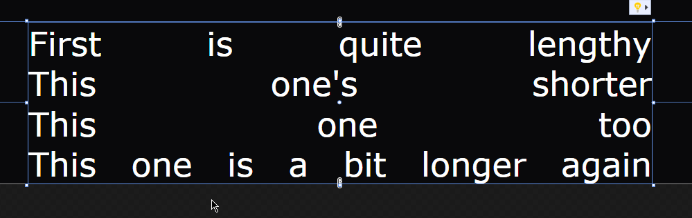 C# WPF - 對齊 TextBlocks 中的單行文本