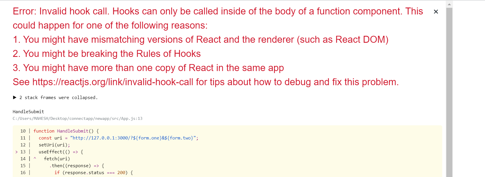 如何在react js中使用fetch從rest api帶來預測