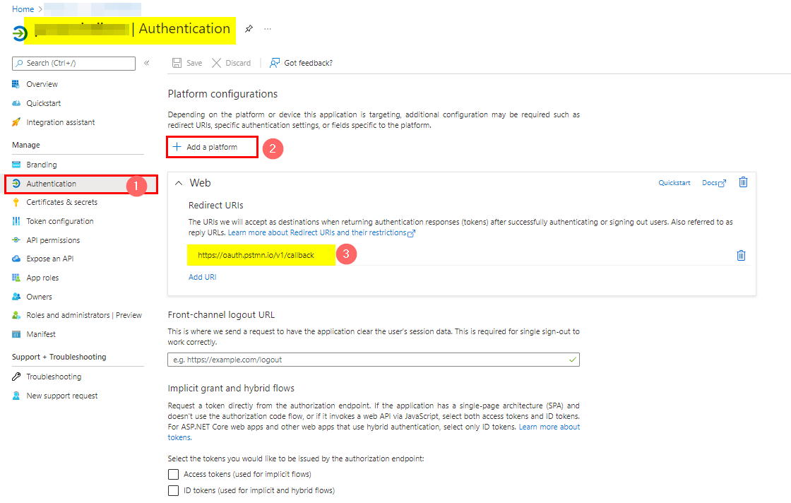 如何使用 Postman 獲取 Azure AD 重繪 令牌?