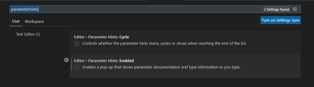 Visual Studio Code 中的訊息