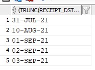 從最后一個 oracle sql 回傳第二個