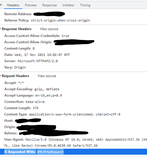 Angular 10 將 X-Requested-With: XMLHttpRequest 附加到標頭