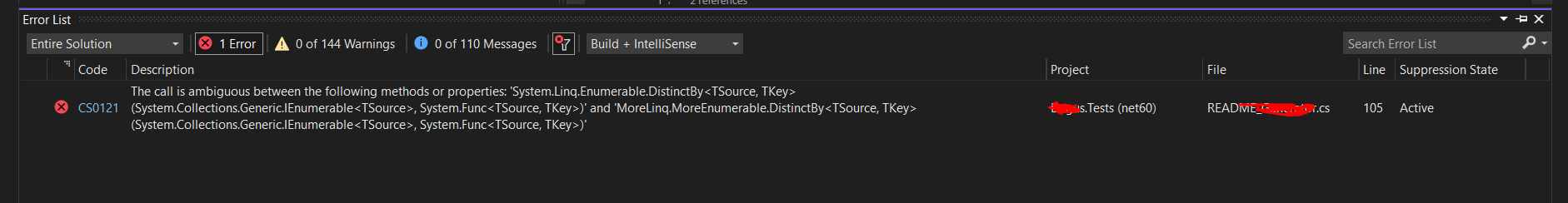 .net6 & MoreLinq：System.Linq.Enumerable.DistinctBy 和 MoreLinq.MoreEnumerable.DistinctBy 之間的呼叫不明確