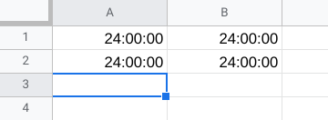 使用 Google Sheets API (v4) 格式化單元格(輸入持續時間)