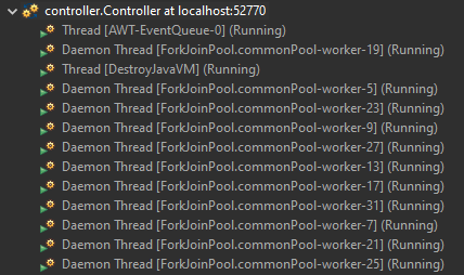 使用 parallelStream() 導致未關閉的執行緒？