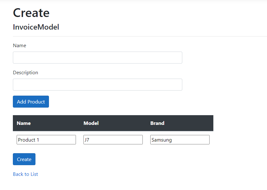 如何在asp.net core razor頁面表單中提交相關物體？