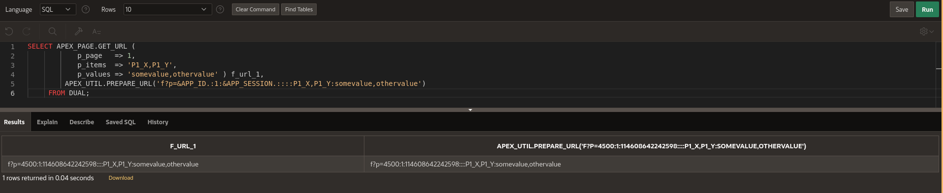 Oracle Apex - 帶有自定義鏈接的電子郵件