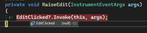 C# Xamarin Forms - 呼叫事件總是回傳 null