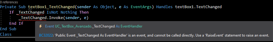 userControl 中的文本框 TextChanged 問題（C# 代碼到 vb.net）