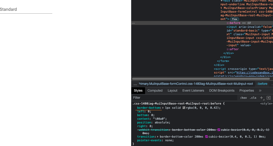 Material UI TextField 樣式覆寫使用主題