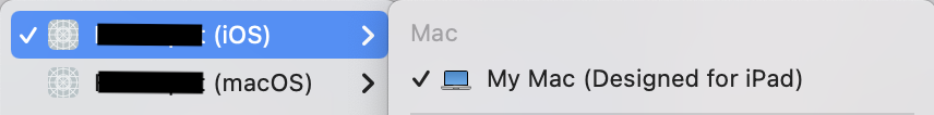通過 Mac Catalyst 運行應用程式時,顯示 Mac 相機的完整相機寬度