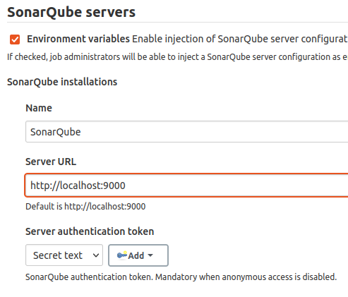 Docker - Jenkins 無法訪問 sonarqube（通過 localhost/127.0.0.1:9000）