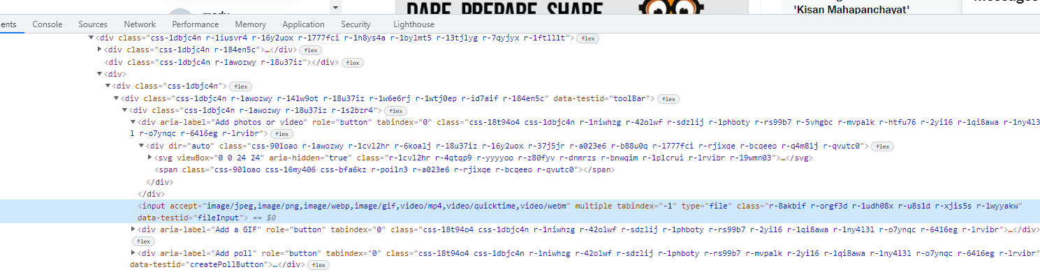 無法找到/使??用 Twitter 媒體按鈕的正確 xpath，為什么？