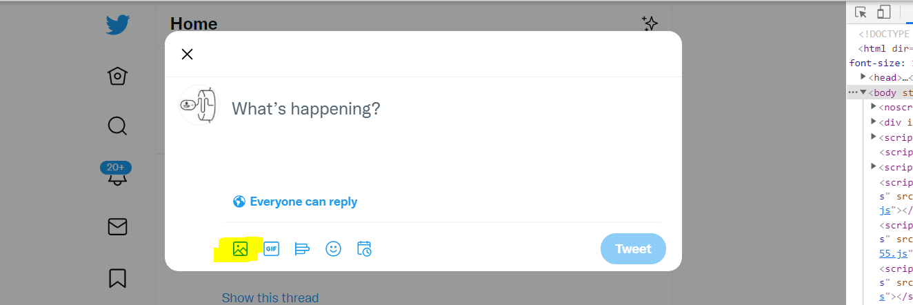 無法找到/使??用 Twitter 媒體按鈕的正確 xpath，為什么？