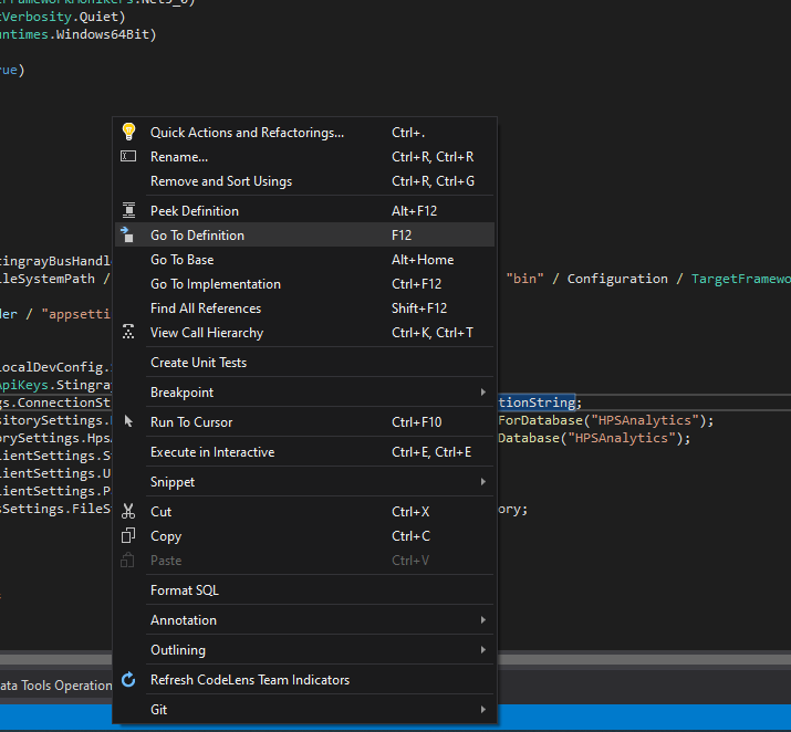 如何在不使用滑鼠單擊的情況下在 Visual Studio 中執行“轉到定義”