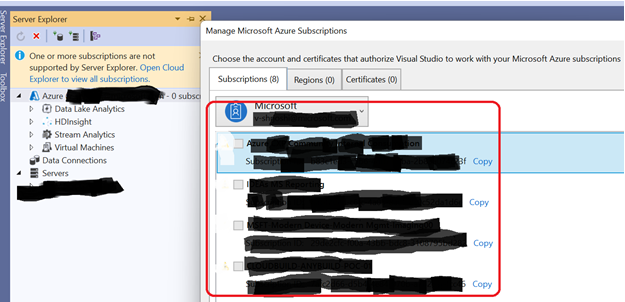 如何將 Visual Studio 中的 Key Vault 帳戶更改為連接服務