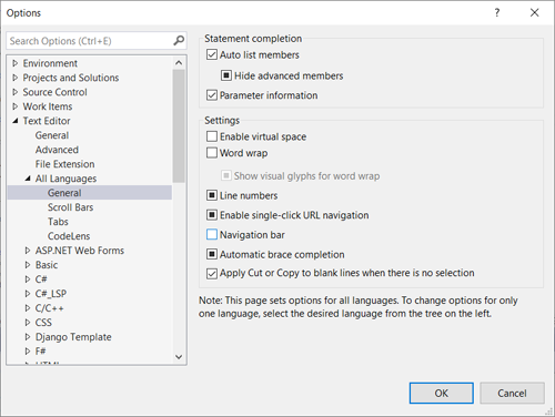 Visual Studio - 在選項卡下隱藏下拉選單