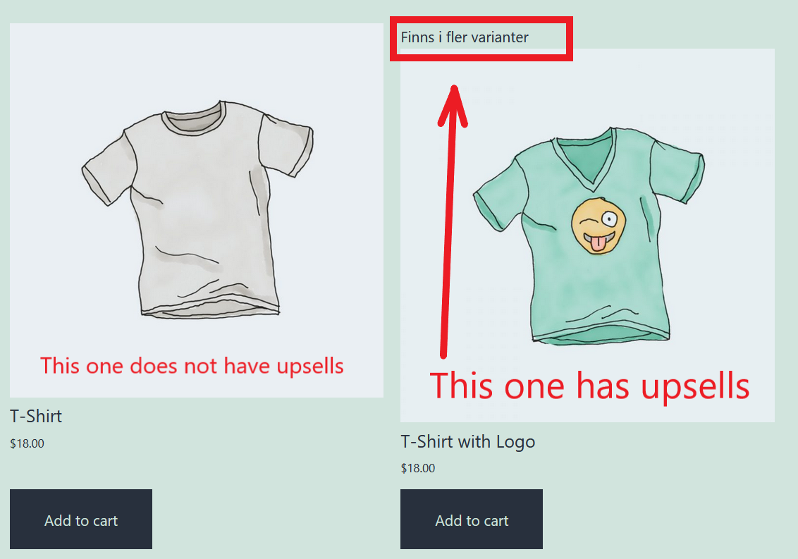 Woocommerce 如果產品有追加銷售，則在產品串列中顯示徽章