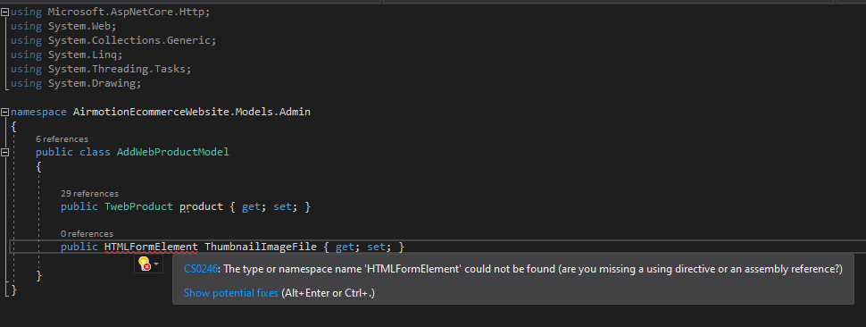 ASP.net 核心 MVC 框架 5 Formdata 在附加影像時不是正確的型別