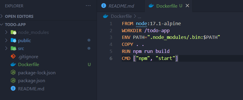 構建dockerfile時運行npm運行構建錯誤