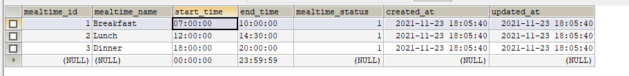 如何使用 MySQL 中的時間值獲取所有資料？
