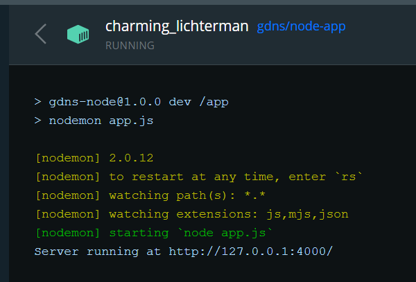 無法通過瀏覽器訪問在 docker 中運行的 Node.js 應用程式