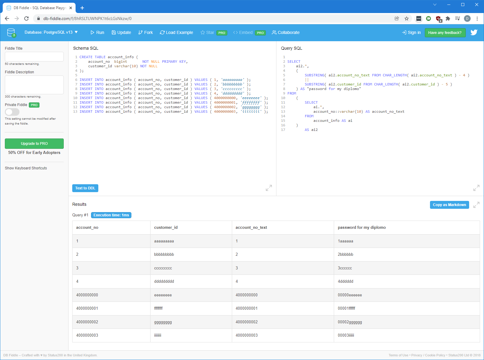 如何將 T-SQL 查詢轉換為連接子字串的 PostgreSQL？