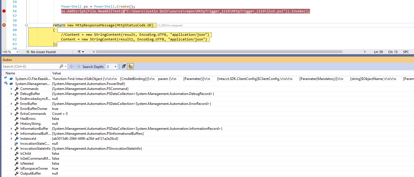 如何從 C# 檔案除錯“呼叫”Powershell (ps1)