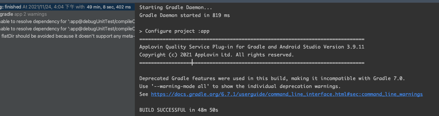 Android Gradle Build 需要 40 分鐘