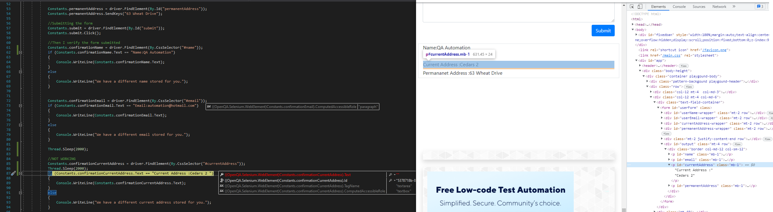 Selenium.WebElement.Text 使用 C# 回傳空白