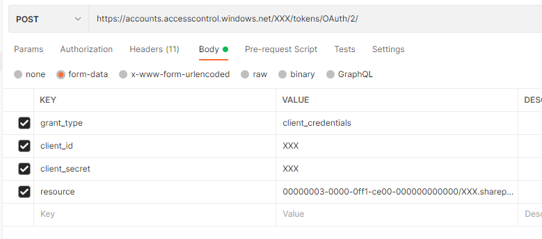 向 Microsoft 圖形 API 發布請求