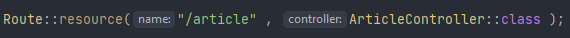 RouteName 和 ModelName 在 Controller 資源問題中相同