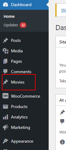 Wordpress 自定義帖子型別未出現在 wp-admin 左側導航欄中