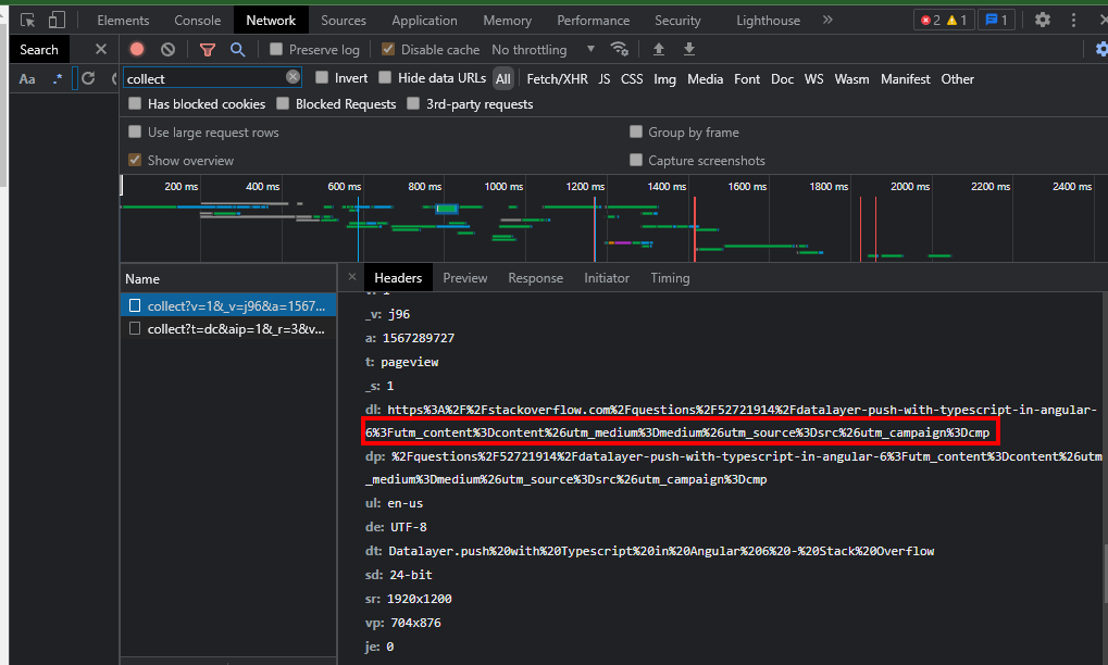 帶有源和媒體的 Google Analytics 的服務器端事件跟蹤不起作用