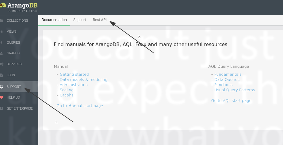 使用 HTTP 介面列出 ArangoDB 中資料庫的可用集合？