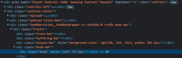 如何使用 javascript 更改音頻播放器上的當前播放位置？