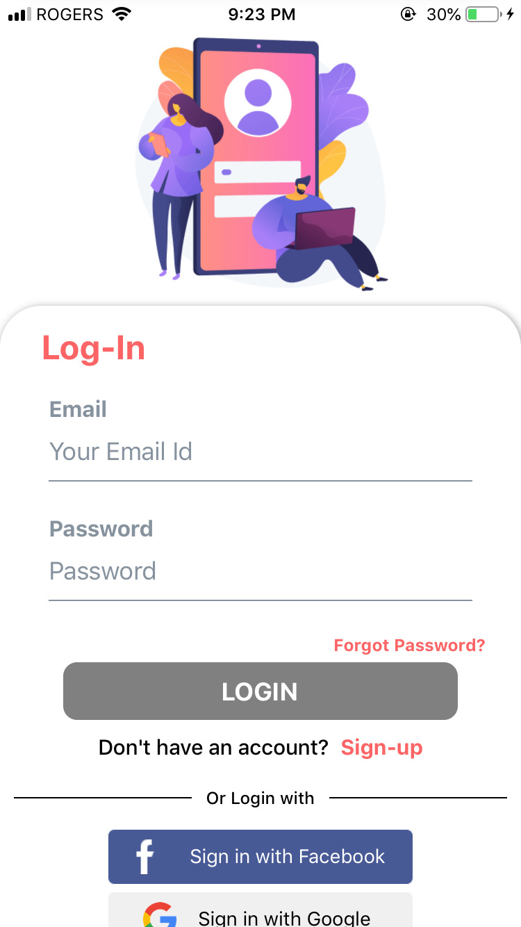 使組件適合螢屏，不滾動 React-native