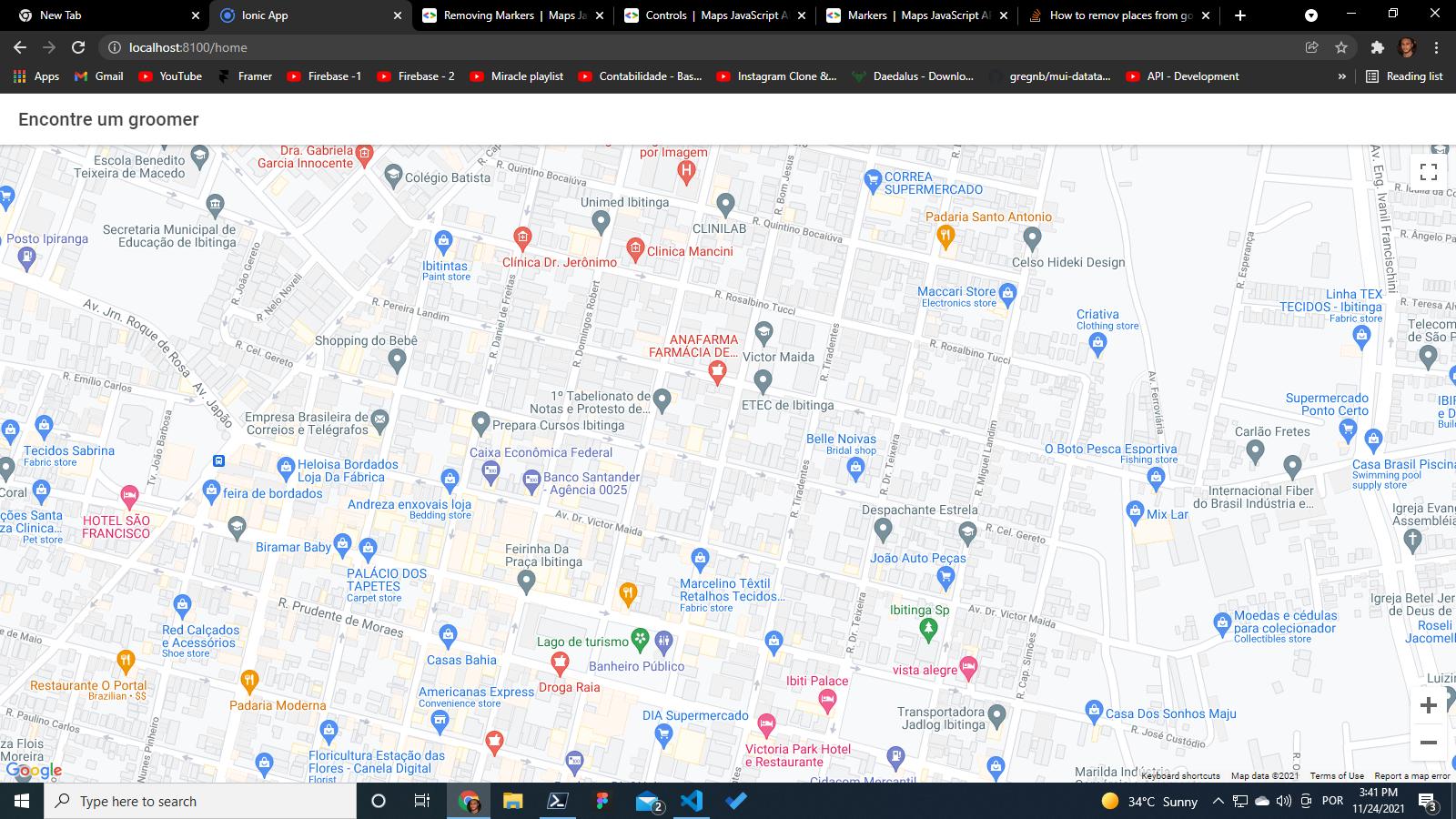如何從 Google Maps API 中洗掉地點
