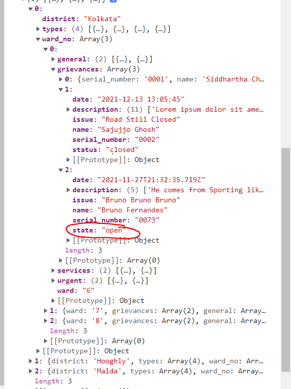 呈現特定 JSON 屬性的問題