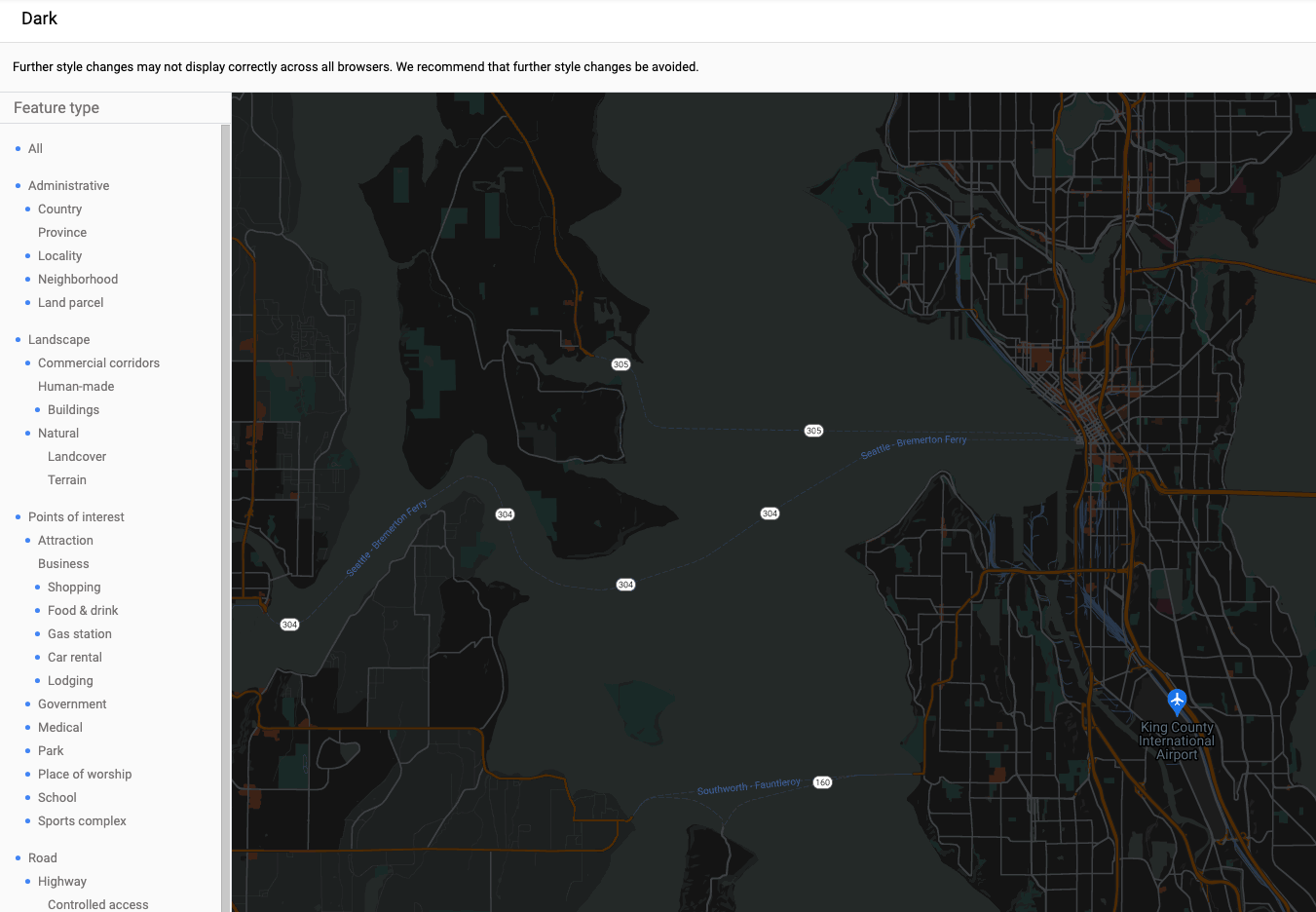 如何從 Google Maps API 中洗掉地點