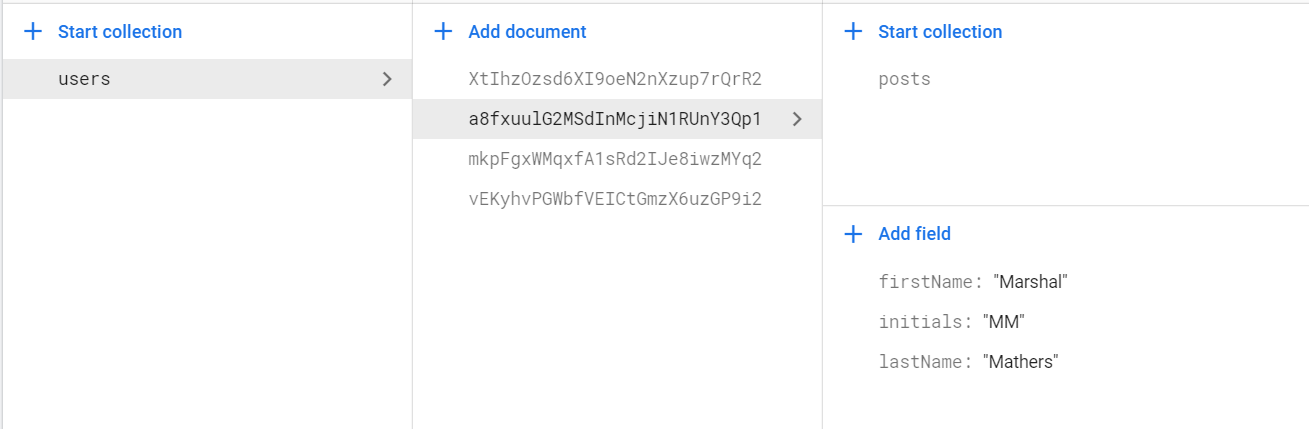 訪問 firestore 中父集合的檔案內的集合