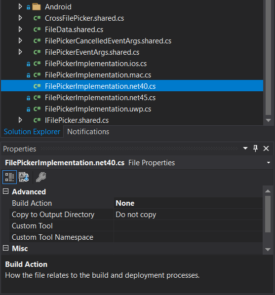 如何在 Visual Studio 中向 .cs 添加鎖定符號？