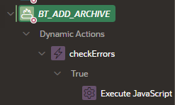 如何從 JavaScript 運算式呼叫行程 - Oracle Apex v21.1