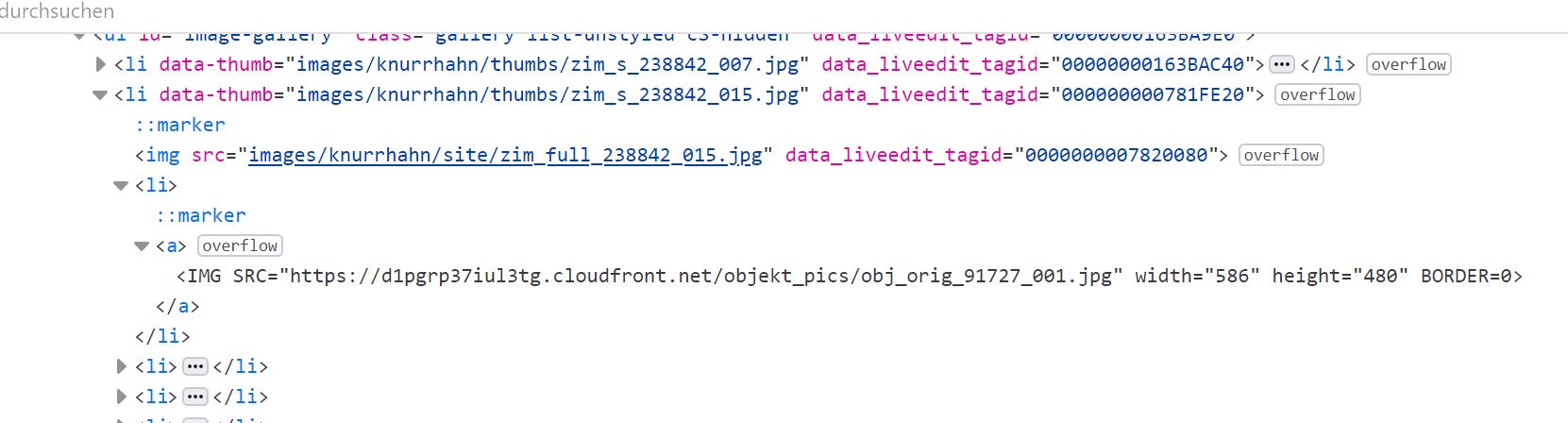 innerHTML 從 XML 到圖庫創建影像標簽