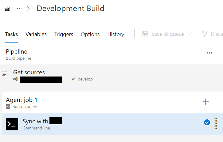 將 git current 分支推送到 Azure Pipeline 中的遠程 git