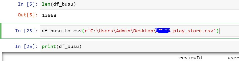 無法將 Jupyterlab 中的資料框保存到 CSV/Excel
