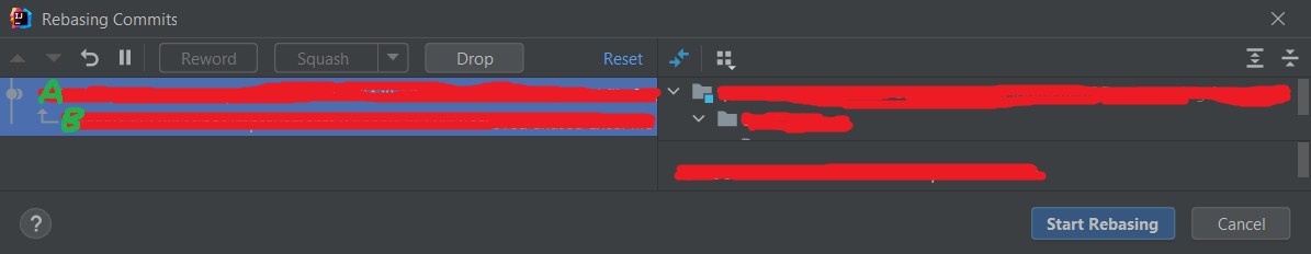 Excel 檔案阻止我在 IntelliJ Idea 中進行互動式變基