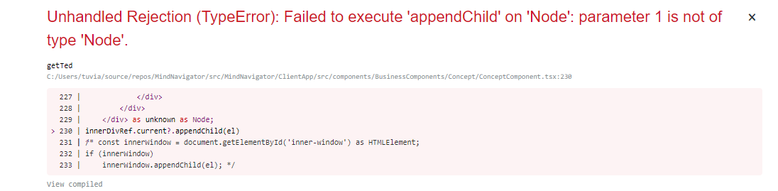 如何使用 React JS 和 Typescript appendChild 自定義組件？